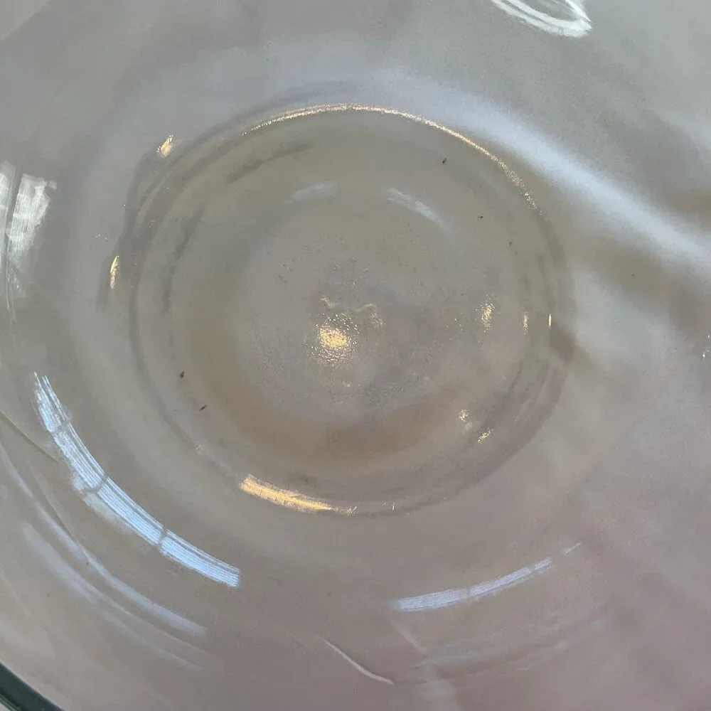 Anchor Hocking 2qt Clear Glass Casserole Dish Round Ovenware Vintage Cottagecore